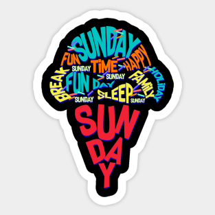 SUNDAY Sticker